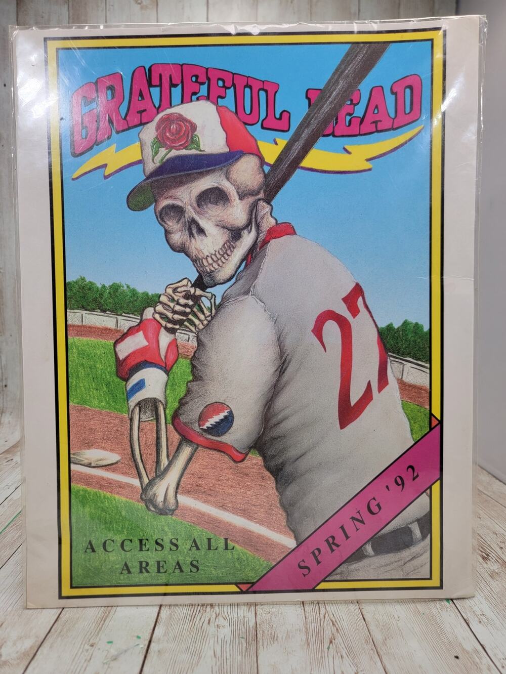 Grateful Dead Tour Spring 92 Access All Areas Giant Postcard 14"X11"